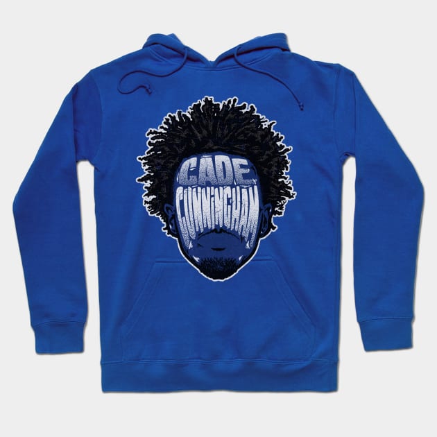 Cade Cunningham Detroit Player Silhouette Hoodie by MASTER_SHAOLIN